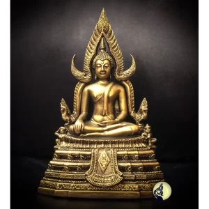Đức Phật Chinraj - 5 inch - Màu vàng đồng