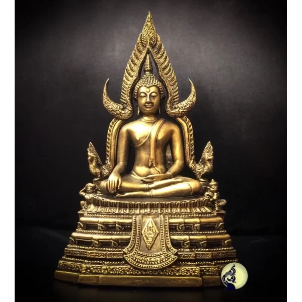 Đức Phật Chinraj - 5 inch - Màu vàng đồng