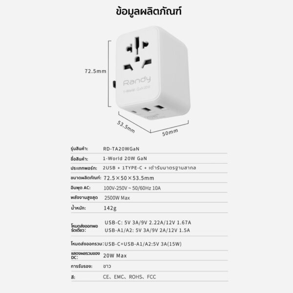 Bộ ổ điện chuyển đổi nguồn điện GaN65W - Ảnh 4