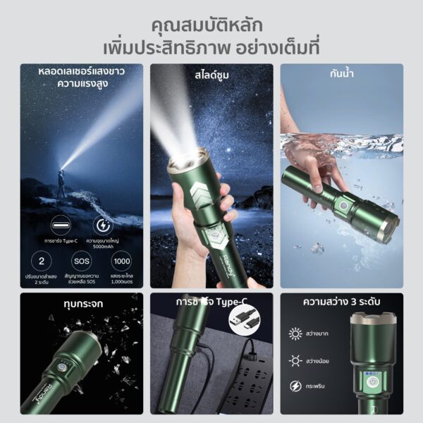 [RD-T1] Đèn pin cường độ cao - Ảnh 5