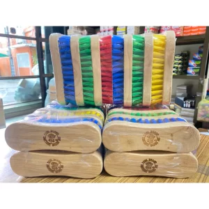 [Rose Brand] Bàn chải giặt tay - bằng gỗ - loại lớn - nhiều màu sắc (Combo 12)