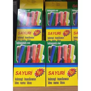 [Sayuri] Dao cạo nhiều màu sắc - Vỏ trong suốt (32 dao cạo / hộp)