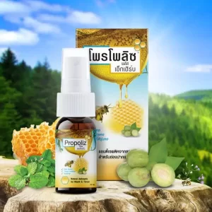 Propoliz Plus – Propoliz – Xịt họng thảo dược chuẩn hóa giảm đau rát, kháng khuẩn, làm dịu cổ họng