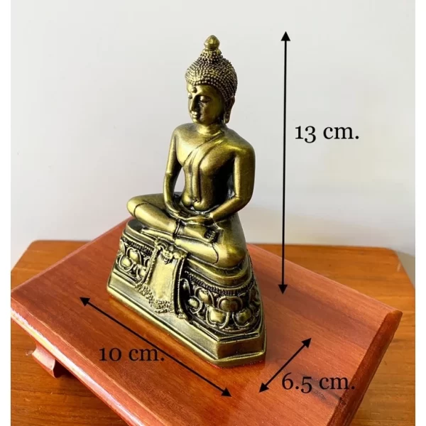 Tượng Phật Sihing – Pháp Tướng Thiền Định – Nghệ thuật Chiang Saen (3 inch) - Ảnh 4