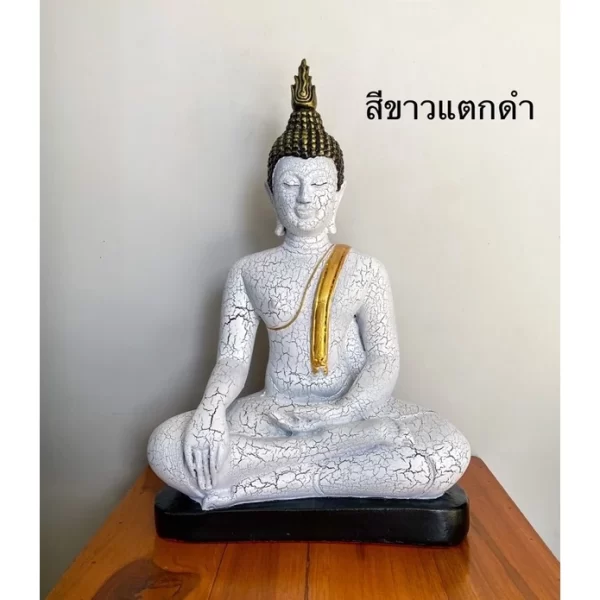 Tượng Phật Thích Ca  – Màu Sơn Giả Cổ – Nghệ Thuật Sukhothai – Mặt Đế 9 Inch - Ảnh 8