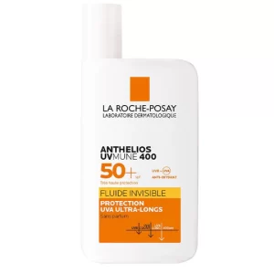 La Roche-Posay Anthelios UVMune 400 Invisible Fluid SPF 50+ – Kem chống nắng bảo vệ da khỏi tia UVA dài, kết cấu siêu nhẹ, không nhờn rít