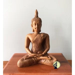 Tượng Phật Thích Ca – Phong Thái Thiền Định – Phật Bản Mệnh Thứ Năm – Màu Cổ – Mặt Đế 4 Inch