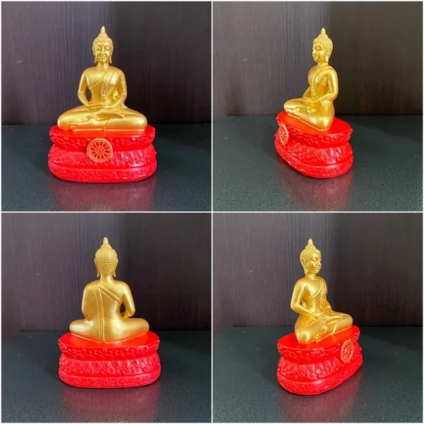 Tượng Phật Chiêng Saen – Phiên bản Phật theo ngày – Mặt đế 3 inch – Màu vàngสุข - Ảnh 5