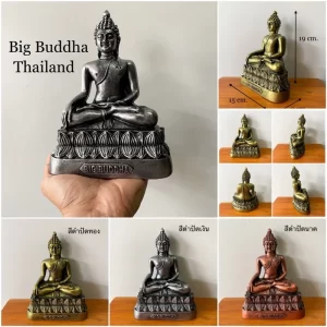 Tượng Phật Phong cách Chiang Saen – Kích thước 19 cm – Resin pha đá
