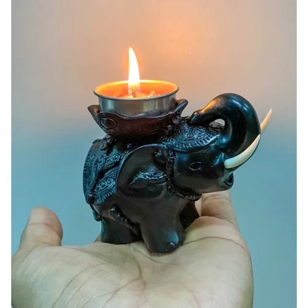 Tượng voi giá đỡ nến thơm - Ảnh 6