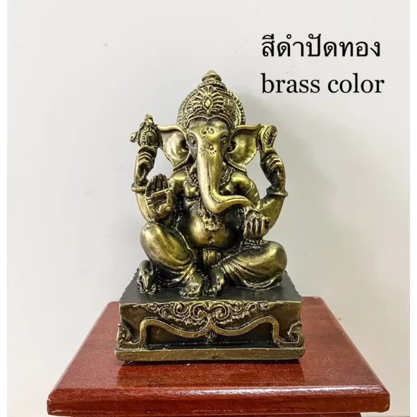 Tượng thần Ganesha Rinamochan – Phong cách Ấn Độ – Dáng giải nghiệp và xóa nợ – Bộ màu 3 vua - Ảnh 6