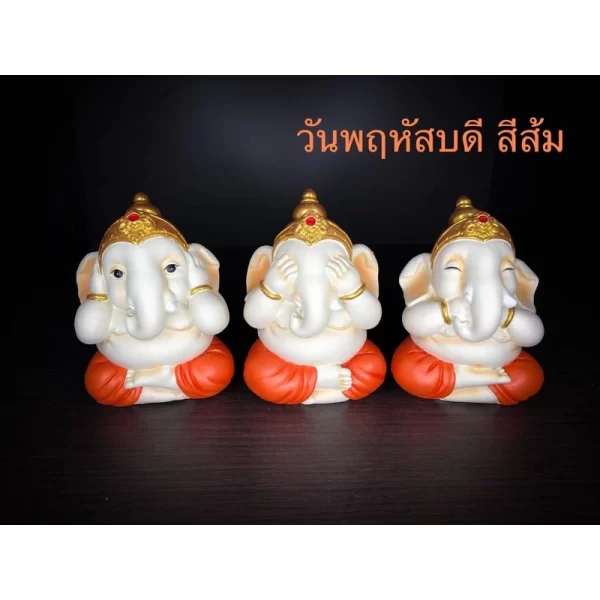 Tượng Phật Ganesha – Phong Thái Trí Tuệ – Bịt Tai, Mắt, Miệng – 7 Màu Ngày Sinh - Ảnh 8