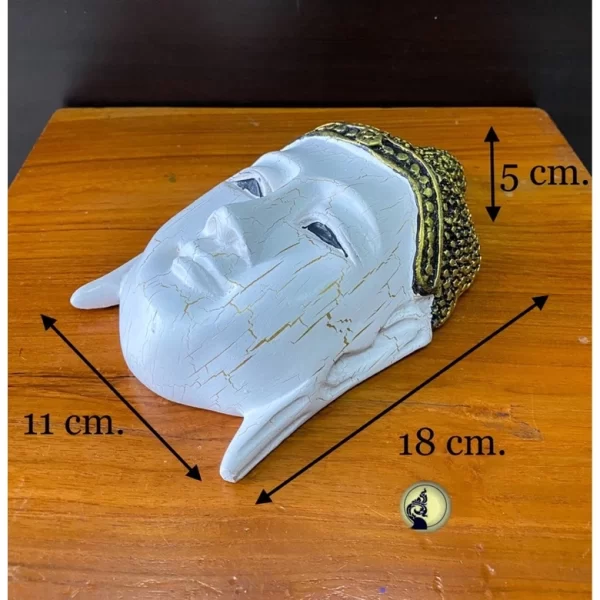 Mặt Nạ Phật Treo Tường – Nghệ Thuật Thiền Tối Giản – Sơn Giả Cổ – Quà Tặng Tâm Linh Từ Thái Lan - Ảnh 3