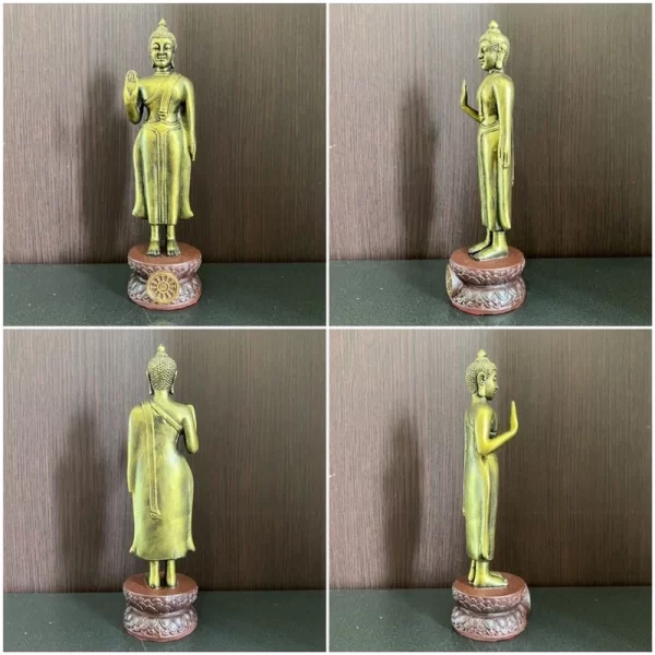 Tượng phật Buddha Chiang Saen Các ngày trong tuần - 3 inch - Màu vàng cổ - Ảnh 7
