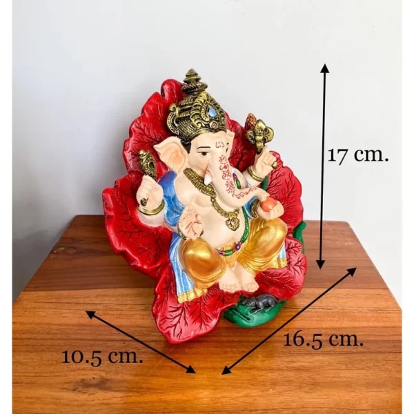 Tượng voi Ganesh Pangjapassanaknesh ngồi trên hoa dâm bụt - Ảnh 2
