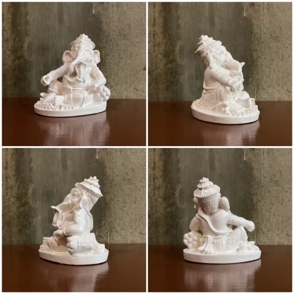 Tượng Thần Ganesha – Pháp Tướng Ekakshaneka (Pháp Tướng An Lạc – Trắng Ngà) - Ảnh 4