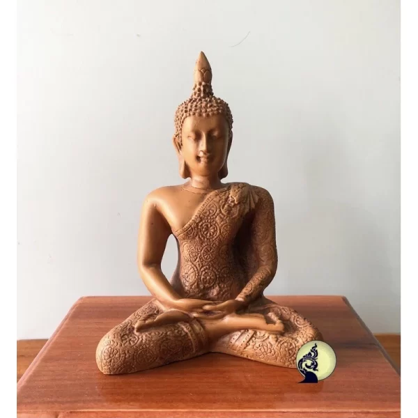 Tượng Phật Thích Ca – Phong Thái Thiền Định – Phật Bản Mệnh Thứ Năm – Màu Cổ – Mặt Đế 4 Inch - Ảnh 5