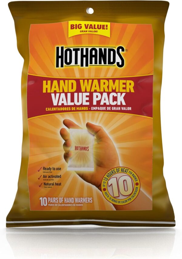 : HotHands Warmers 10 – Mỹ – Miếng sưởi tay giữ ấm tiện lợi dùng một lần