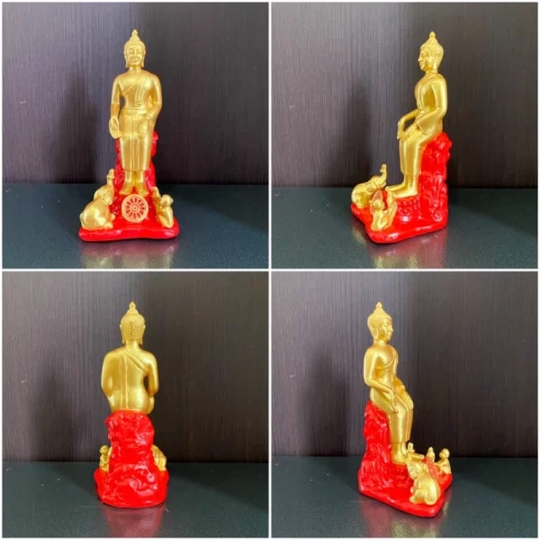 Tượng Phật Rừng Palelai – Phật Ngồi Nhận Lễ Vật – Phong cách Chiang Saen – Kích thước 20 cm - Ảnh 7