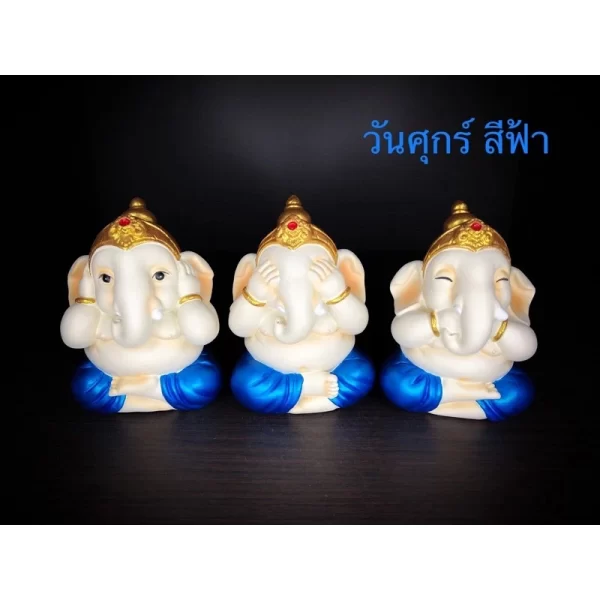 Tượng Phật Ganesha – Phong Thái Trí Tuệ – Bịt Tai, Mắt, Miệng – 7 Màu Ngày Sinh - Ảnh 9