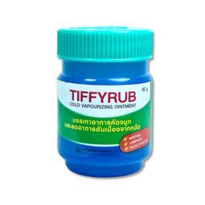 Tiffyrub Cold Vapourizing Ointment – Nakorn Patana – Dầu bôi giảm ho, nghẹt mũi, đau đầu