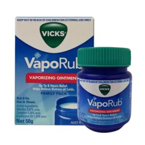 Vicks VapoRub – Vicks – Dầu bôi giảm ho, nghẹt mũi, đau cơ – Dùng ngoài da cho người lớn và trẻ từ 2 tuổi