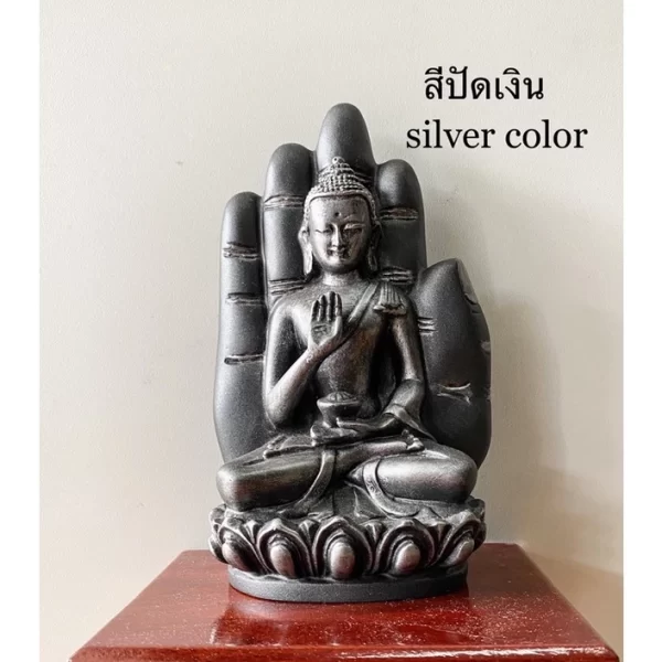 Tượng Phật Ban Phước – Tư thế Ôm Bình Bát – Đặt trong Lòng Tay – Kích thước 15 cm – Resin pha đá cao cấp - Ảnh 6