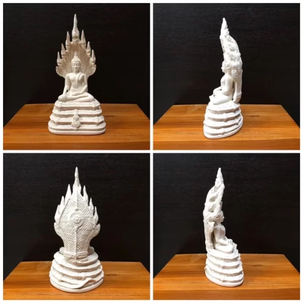 Tượng Phật Pang Naga - 3 inch - màu trắng ngà - Ảnh 2
