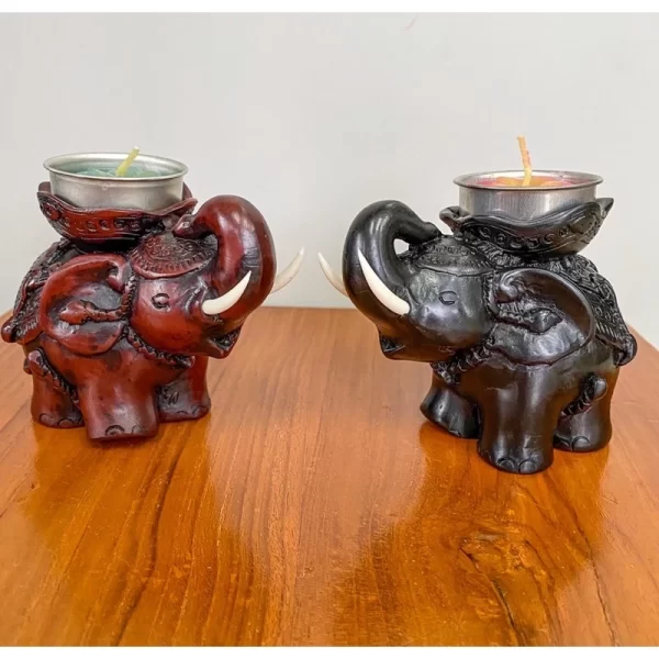 Tượng voi giá đỡ nến thơm - Ảnh 4