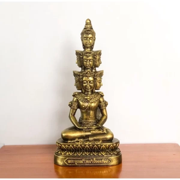 Tượng Phật Giao Tiến Phúc Tài – Mẫu Maha Setthi Navakot – Phiên Bản 3 Inch – Màu Cổ - Ảnh 2
