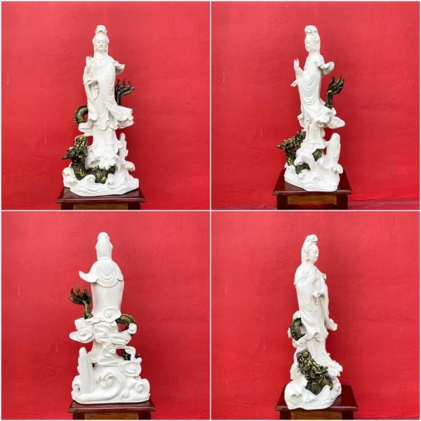 Tượng Quan Âm bồ tát cưỡi rồng - Ảnh 3