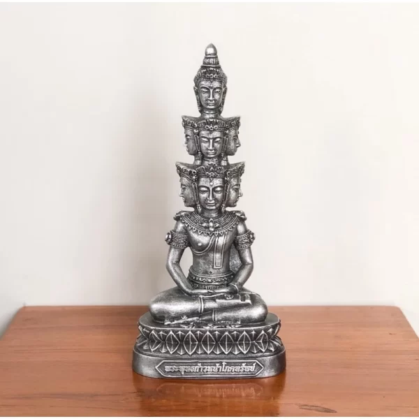 Tượng Phật Giao Tiến Phúc Tài – Mẫu Maha Setthi Navakot – Phiên Bản 3 Inch – Màu Cổ - Ảnh 3