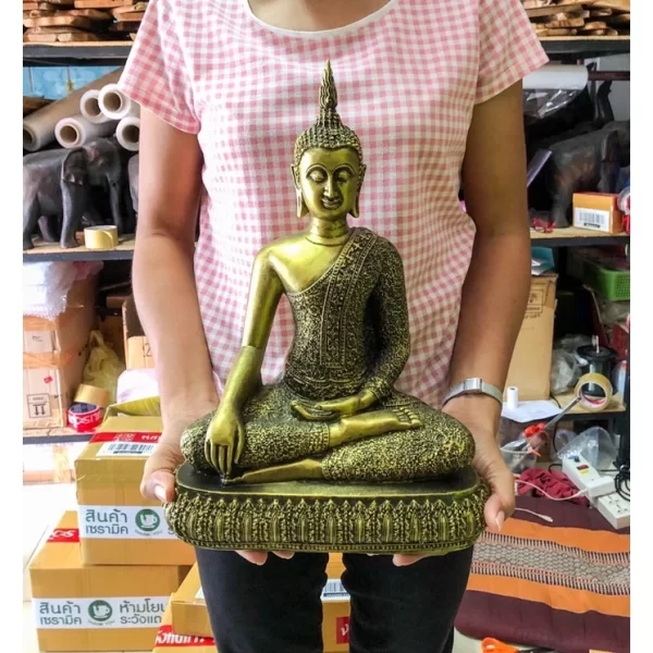 Tượng Phật Chiến Thắng Ma Vương – Phong cách Sukhothai – Có 3 màu – Kích thước 9 inch - Ảnh 6