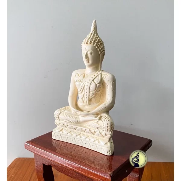 Tượng Phật Thiền Định – Phong Thái Tọa Thiền Trí Tuệ – Mặt Đế 3.5 Inch – Nghệ Thuật Tây Tạng – 5 Màu Lựa Chọn - Ảnh 2