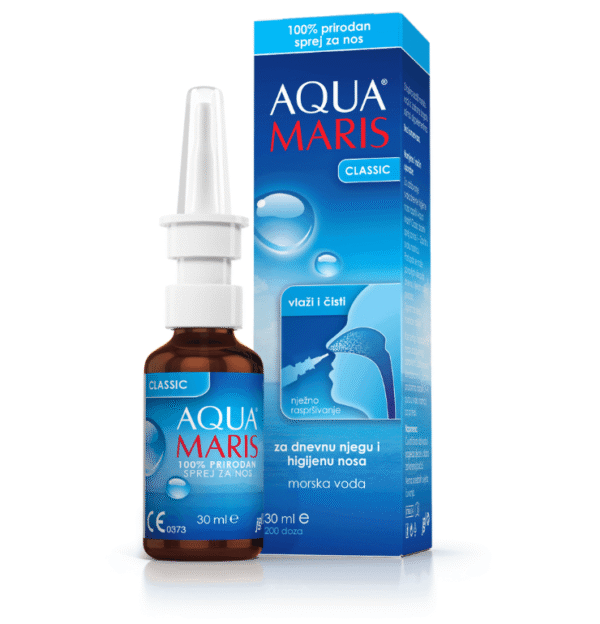 Aqua Maris Classic Nasal Spray – Aqua Maris – Xịt rửa mũi tự nhiên từ nước biển Adriatic giúp làm sạch và dưỡng ẩm niêm mạc mũi