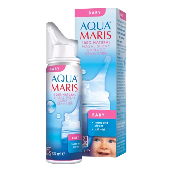 Aqua Maris Baby Nasal Spray – Aqua Maris – Xịt mũi dịu nhẹ cho bé từ sơ sinh, làm sạch và dưỡng ẩm niêm mạc mũi