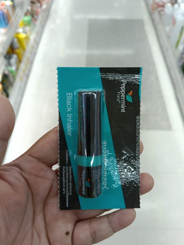 Ống Hít Mũi Black Inhaler Peppermint Field – Làm Thông Mũi, Giảm Nhức Đầu, Say Xe