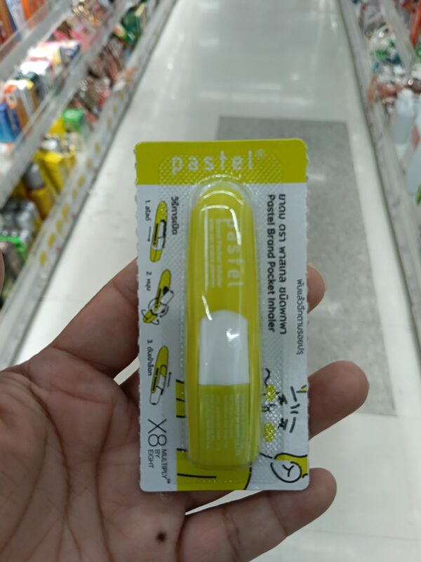Ống Hít Mũi Pastel Brand Pocket Inhaler – Thiết Kế Màu Pastel, Nhỏ Gọn, Hai Đầu Tiện Dụng [Loại Màu Đục - 1 set đủ màu]