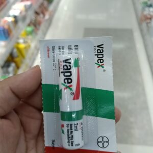 Ống Hít Mũi Vapex – Thiết Kế Hai Đầu, Hương Bạc Hà Mát Lạnh, Nội Địa Thái Lan