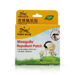 Tiger Balm Mosquito Repellent Patch – Tiger Balm – Miếng dán chống muỗi chiết xuất thiên nhiên – An toàn cho trẻ nhỏ