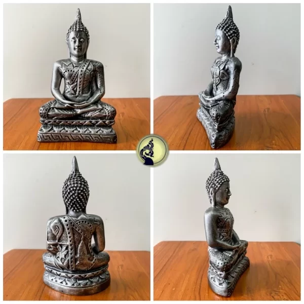 Tượng Phật Thiền Định – Phong Thái Tọa Thiền Trí Tuệ – Mặt Đế 3.5 Inch – Nghệ Thuật Tây Tạng – 5 Màu Lựa Chọn - Ảnh 5
