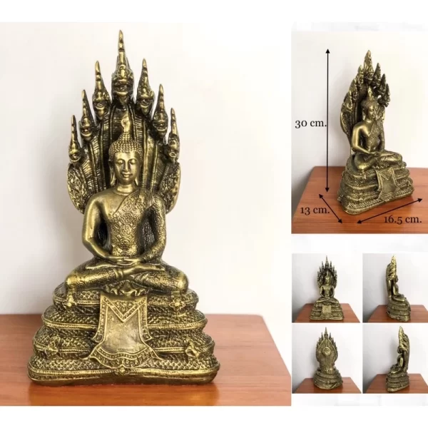 Tượng phật Pang Naga Porok - 5 inch