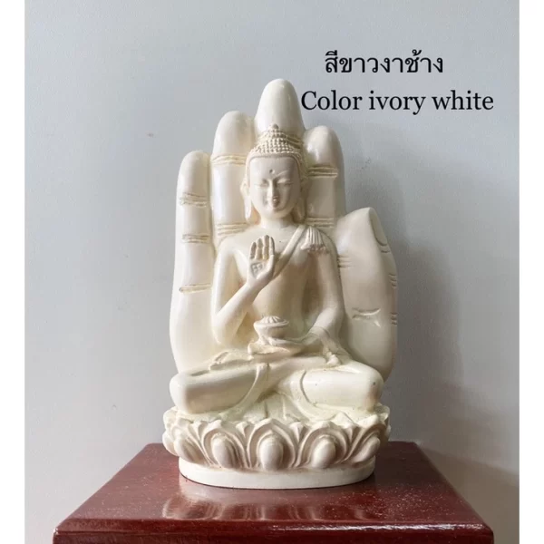 Tượng Phật Ban Phước – Tư thế Ôm Bình Bát – Đặt trong Lòng Tay – Kích thước 15 cm – Resin pha đá cao cấp - Ảnh 4