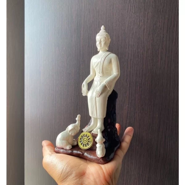 Tượng phật Pim Phra Chiang Saen - Có nhiều dáng - Trắng ngà - 3 inch - Ảnh 12