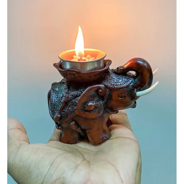Tượng voi giá đỡ nến thơm - Ảnh 5