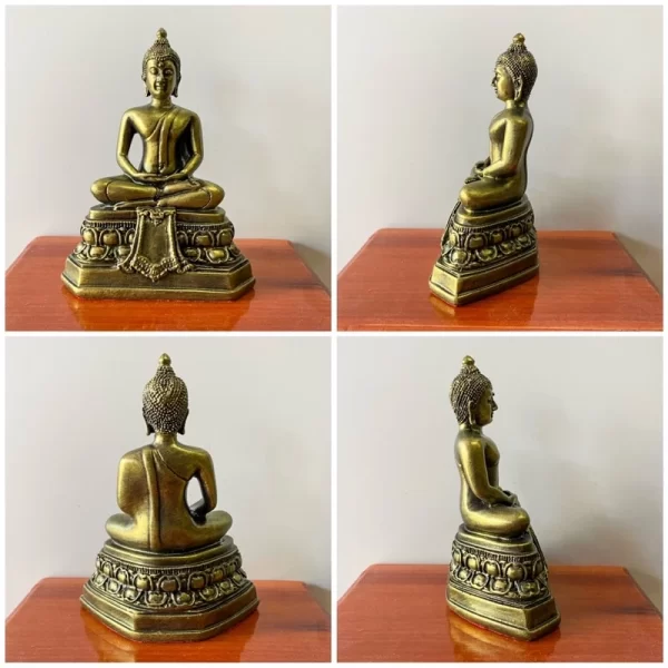 Tượng Phật Sihing – Pháp Tướng Thiền Định – Nghệ thuật Chiang Saen (3 inch) - Ảnh 2