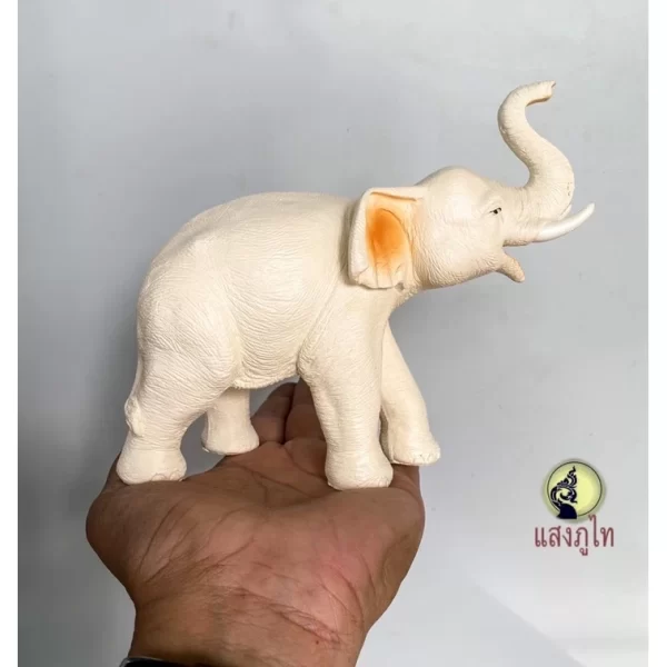 Tượng voi trắng Elephant Holding Trunk - Dáng vương vòi ăn mừng - Ảnh 6