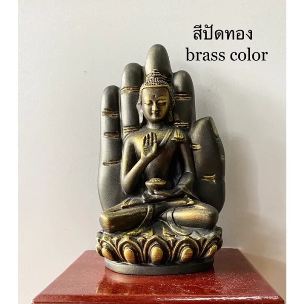 Tượng Phật Ban Phước – Tư thế Ôm Bình Bát – Đặt trong Lòng Tay – Kích thước 15 cm – Resin pha đá cao cấp - Ảnh 5
