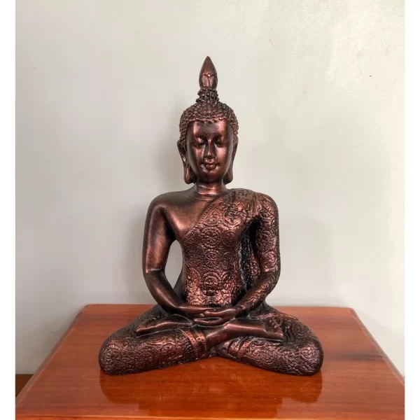 Tượng Phật Thích Ca – Phong Thái Thiền Định – Phật Bản Mệnh Thứ Năm – Màu Cổ – Mặt Đế 4 Inch - Ảnh 10