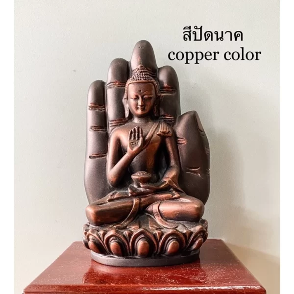 Tượng Phật Ban Phước – Tư thế Ôm Bình Bát – Đặt trong Lòng Tay – Kích thước 15 cm – Resin pha đá cao cấp - Ảnh 7